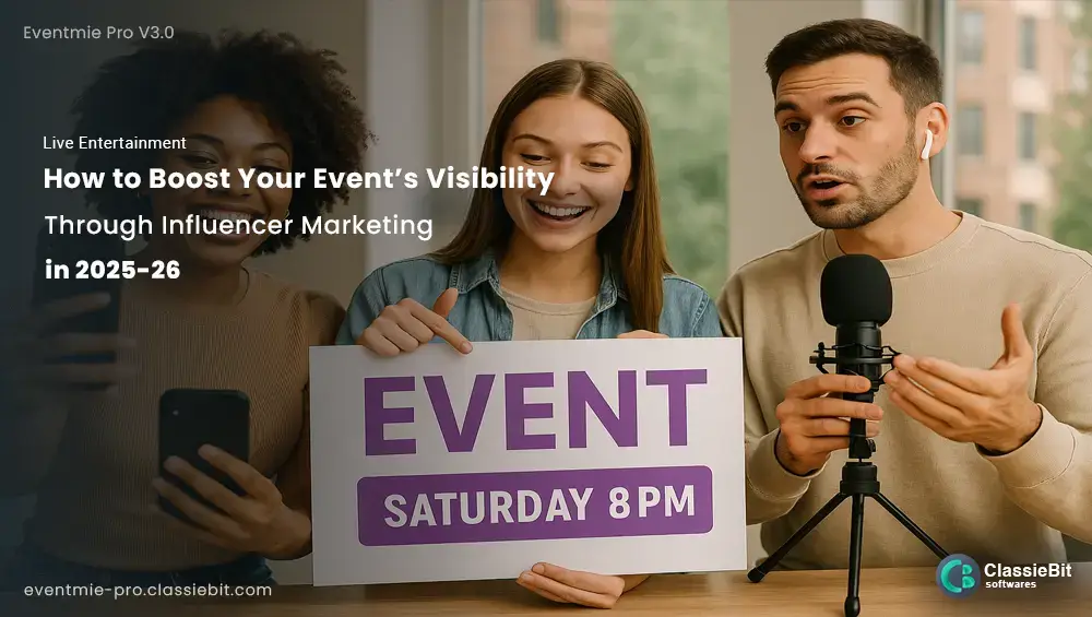 How to Boost Your Event’s Visibility Through Influencer Marketing in 2025-26 | Classiebit Software